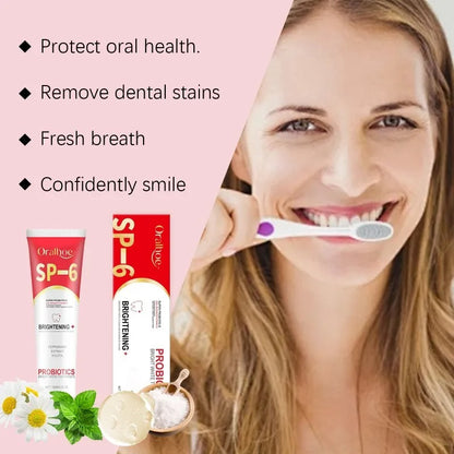 Hydroxyapatite probiotic toothpaste