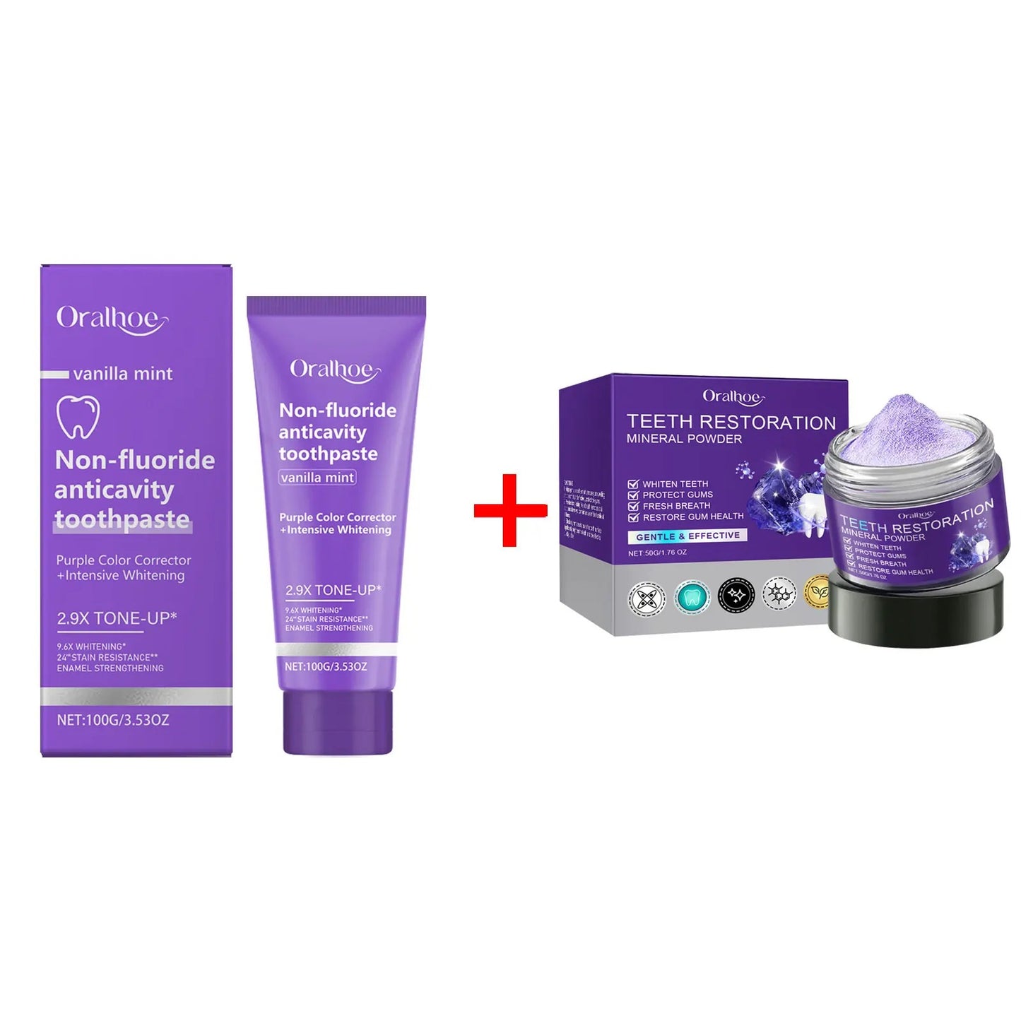 "Purple Mineral Whitening Powder